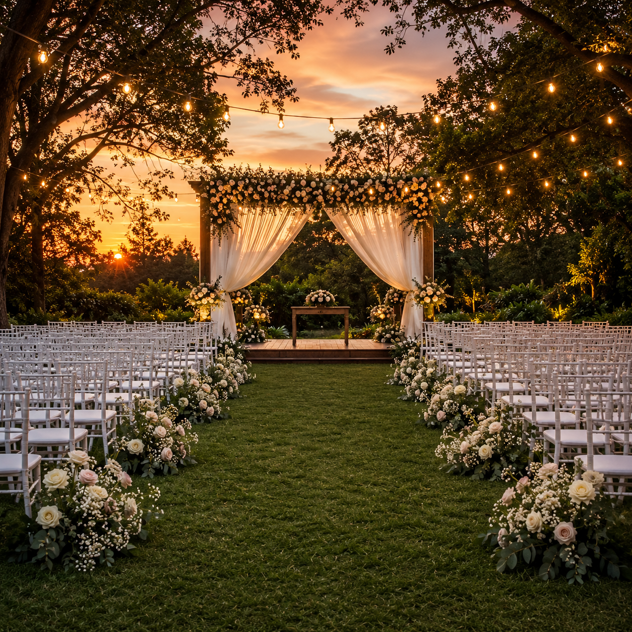 jardín de eventos